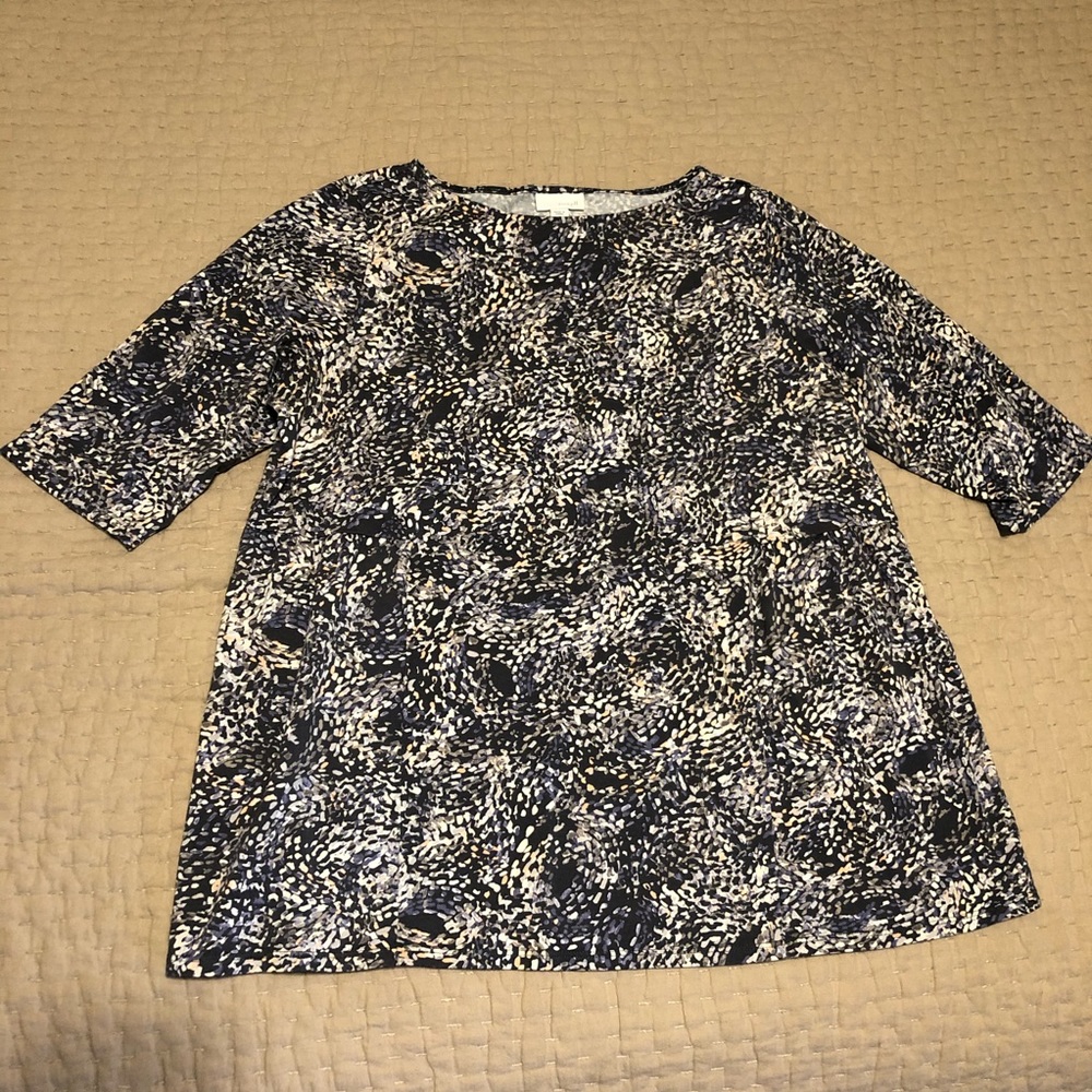 Pure Jill Peplum Elbow sleeve Top